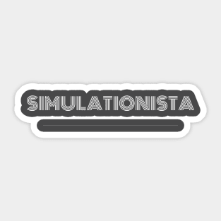 Simulationista Sticker